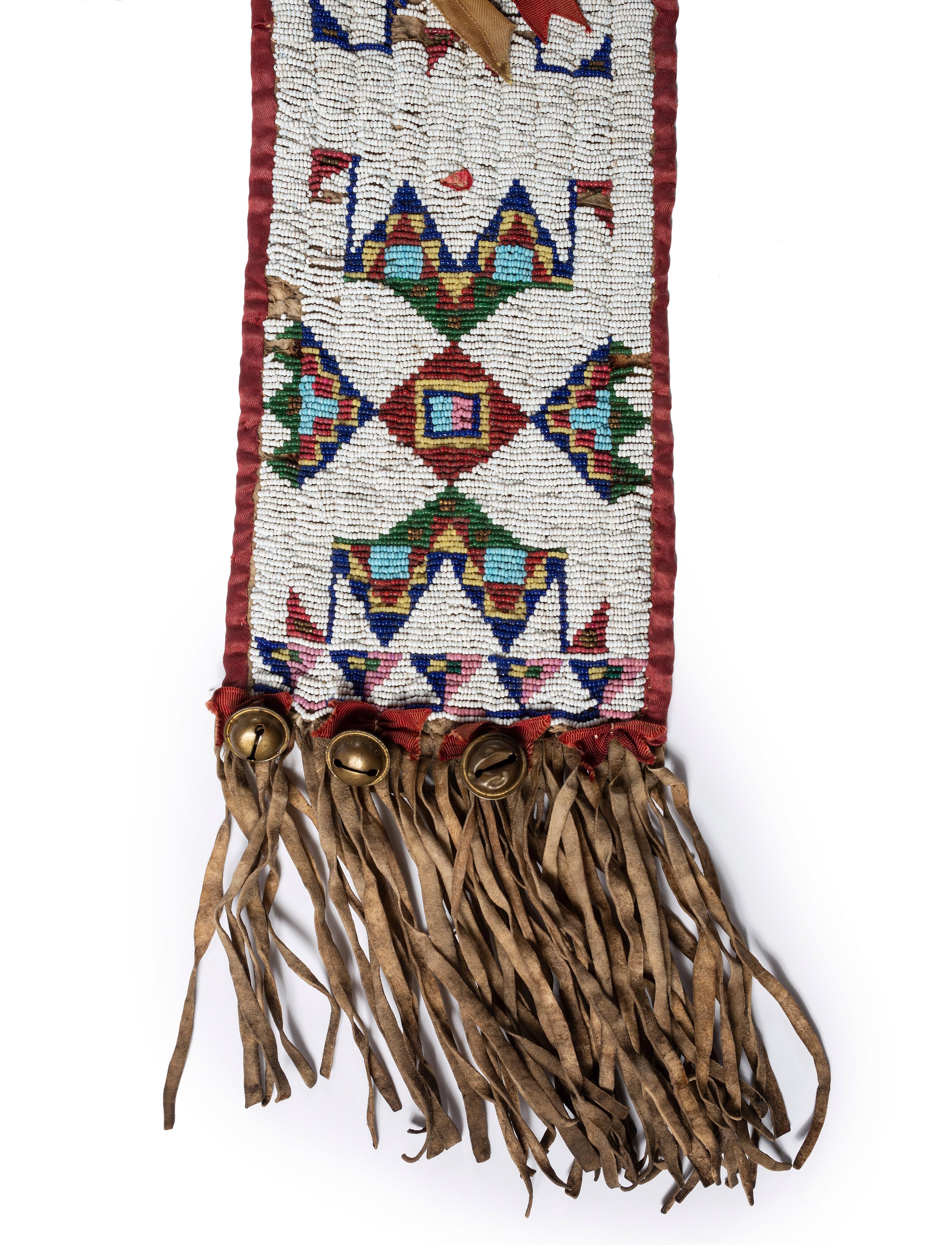 Sioux Beaded Hide Saddle Blanket