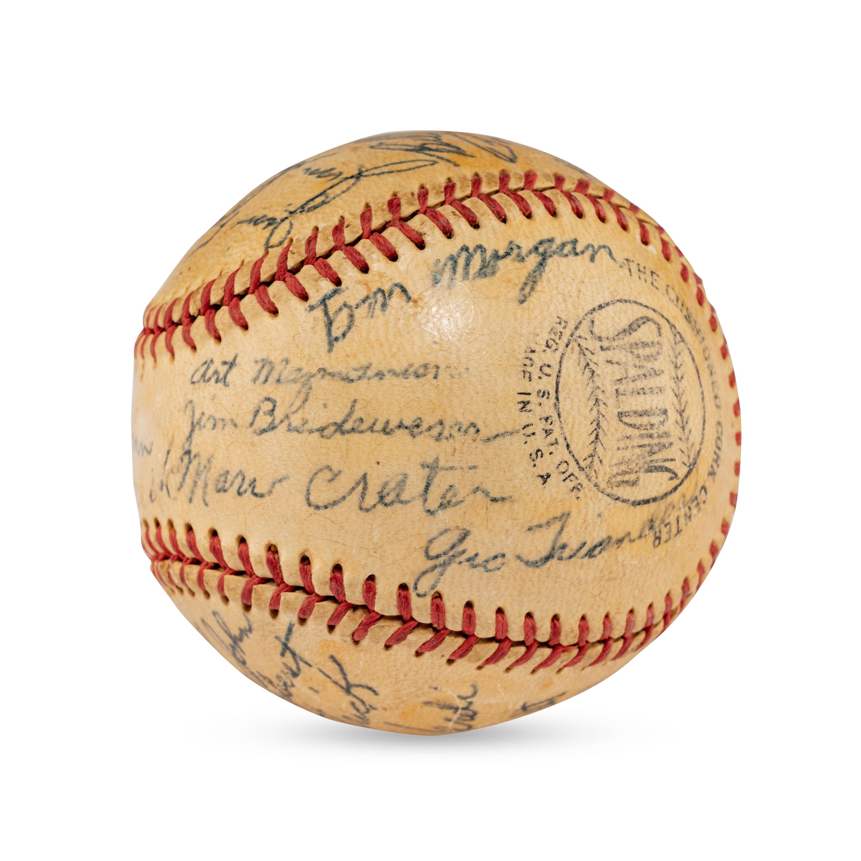 A 1950 Birmingham Triplets Team Signed Autograph Baseball
