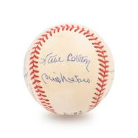 A 300 Win Pitchers Signed Autograph Baseball, Seven Signatures Including Tom Seaver (Beckett Authentication Services BAS Certified)