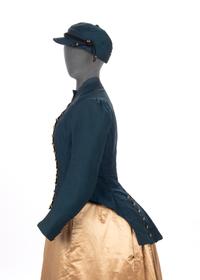 Women's Riding Bodice & Matching Hat, 1880s