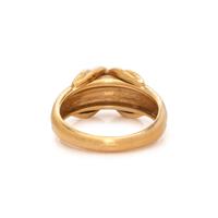 TIFFANY & CO., YELLOW GOLD 'SIGNATURE X' RING
