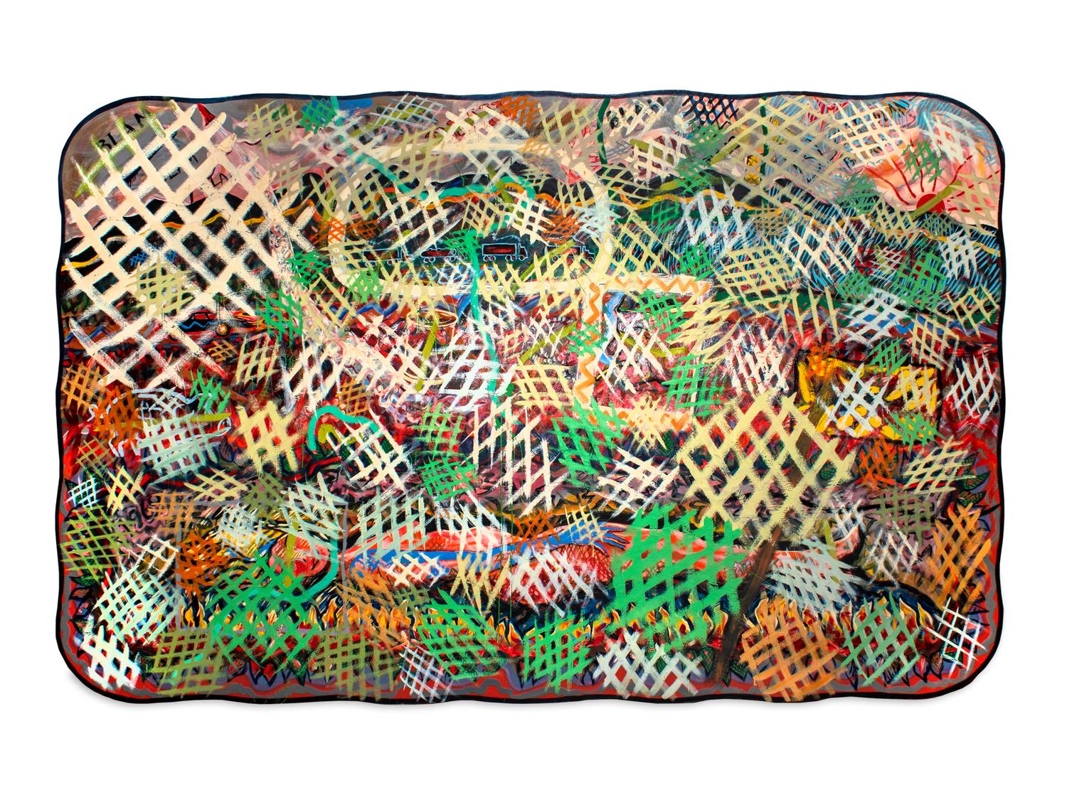 Crosshatch Painting, 1969-1970