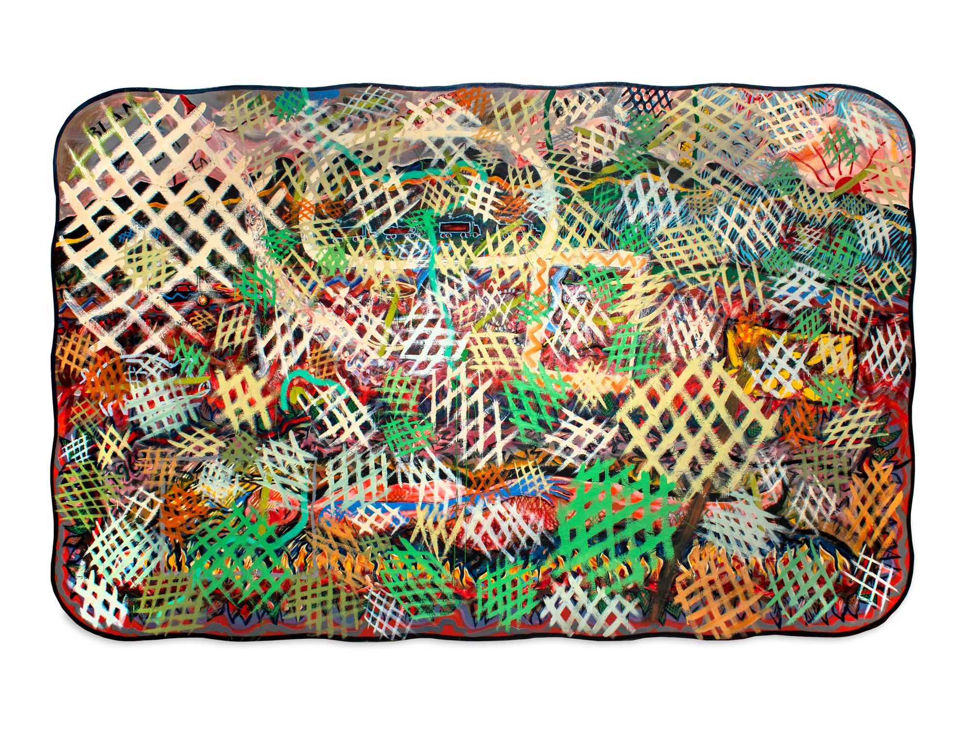 Crosshatch Painting, 1969-1970