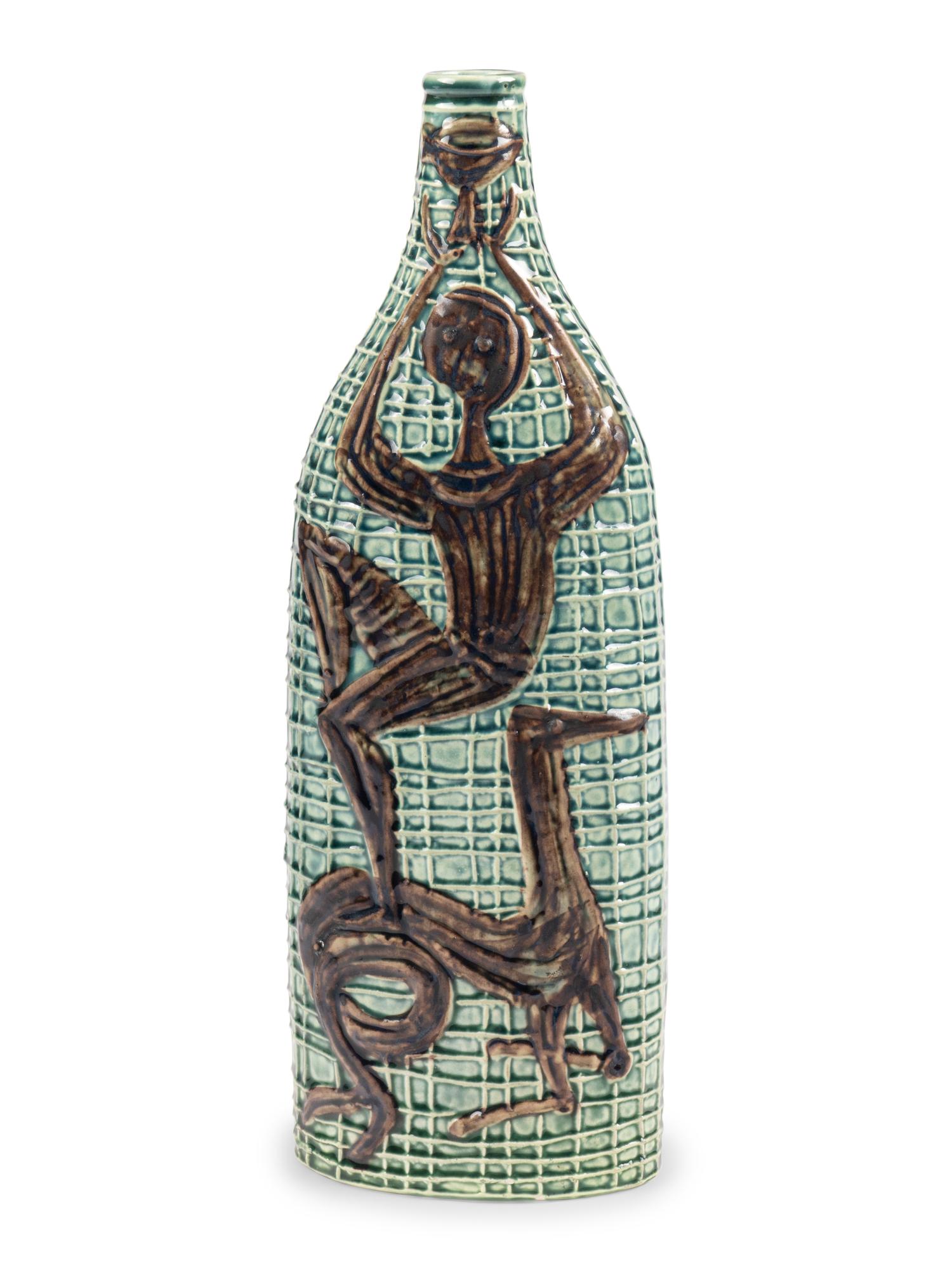 Wall Plaque and Bottle Vase, c. 1960