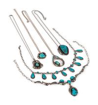 Navajo and Zuni Silver and Turquoise Pendants AND Necklaces