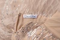 Oscar de la Renta Ostrich Feather Gown
