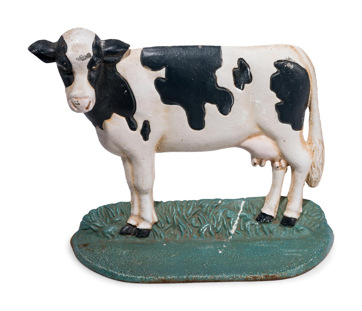 A Victorian Style Painted Cast Iron Door Stop