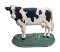 A Victorian Style Painted Cast Iron Door Stop