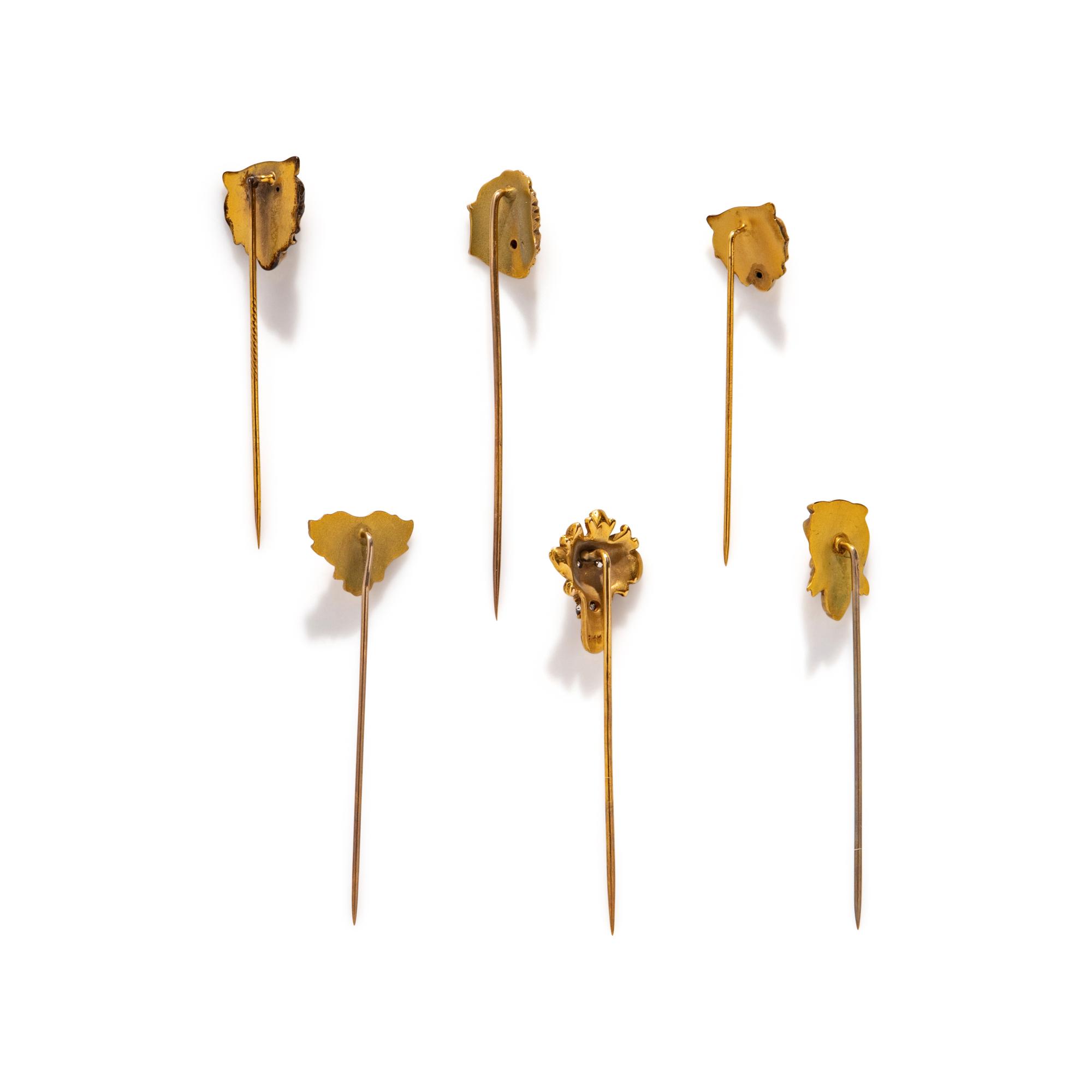 COLLECTION OF MULTIGEM STICK PINS
