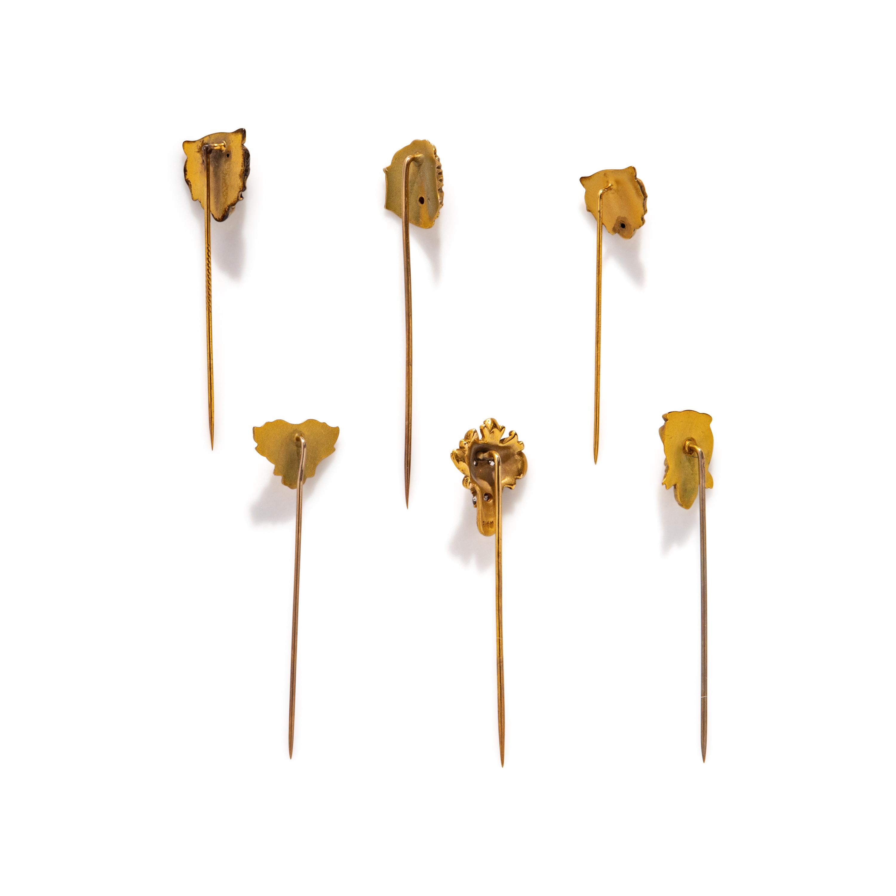 COLLECTION OF MULTIGEM STICK PINS
