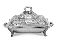 An English Silver Entrée Dish and Cover