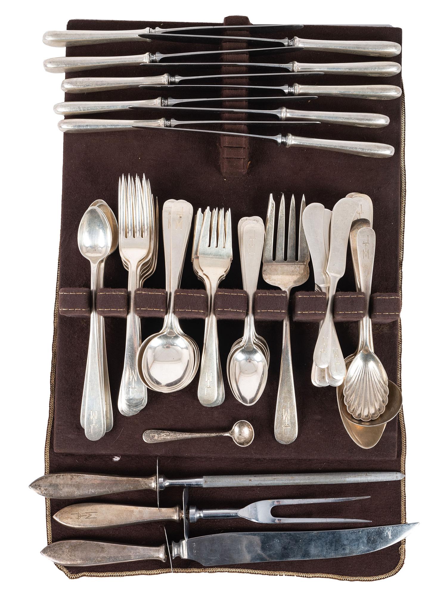 An American Silver Flatware Service