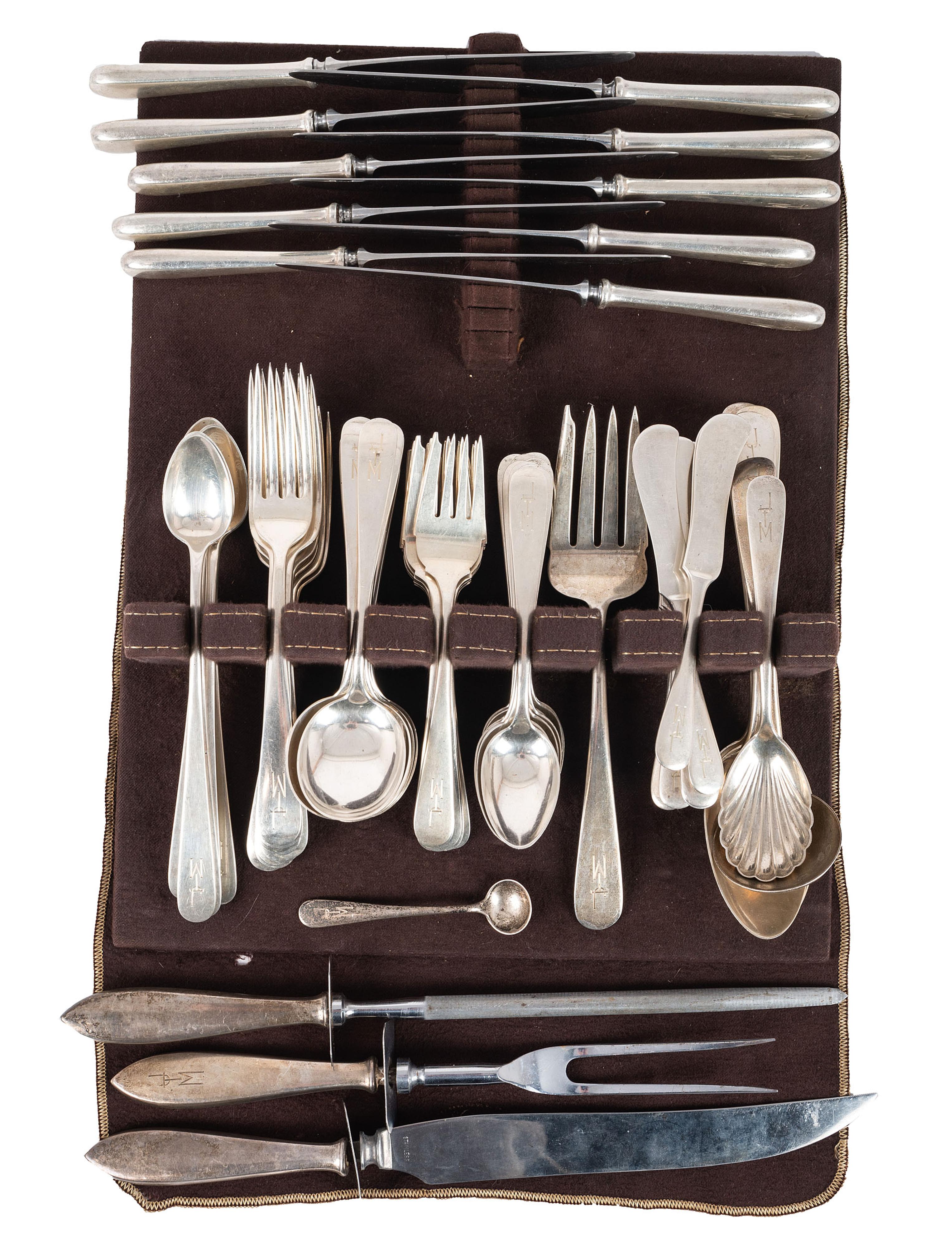 An American Silver Flatware Service