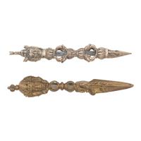 Two Tibetan Dorje Phurba Ritual Daggers