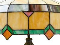 An American Leaded Glass Table Lamp