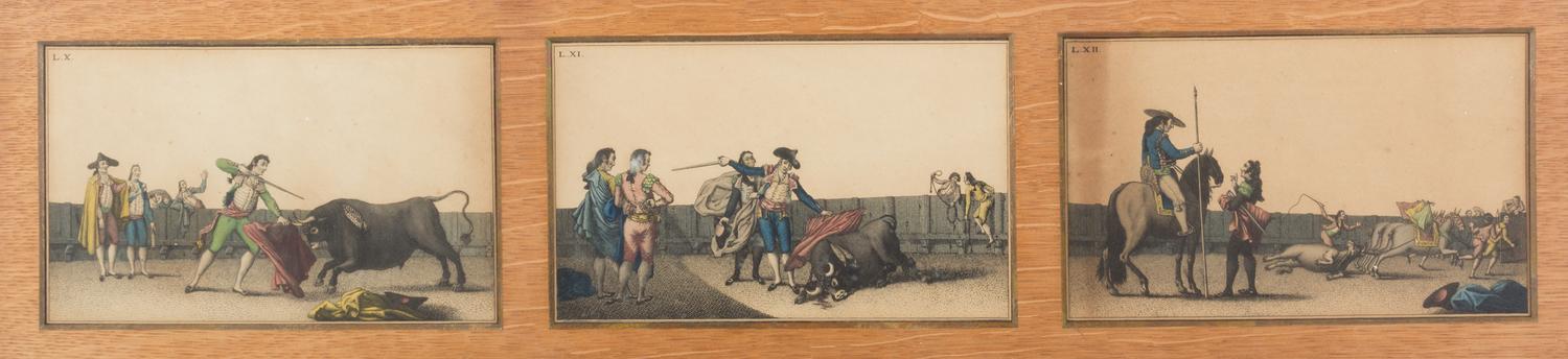 A Suite of Color Engravings Height 5 1/4 x width 8 3/4 inches. — 19th century