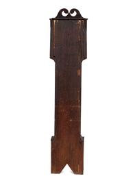 A Federal Painted Pine Wooden Works Tall Case Clock
