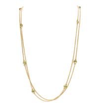 An Antique 14 Karat Yellow Gold and Peridot Longchain, 12.40 dwts.