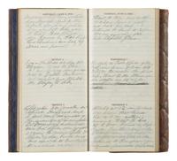 [CIVIL WAR]. Diary of Captain George Brennan, Co. M, New York 14th Heavy Artillery, 1865.