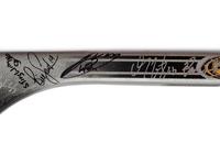 A Group of Chris Chelios Charity Golf Outing Multi Signed Autograph Hockey Sticks