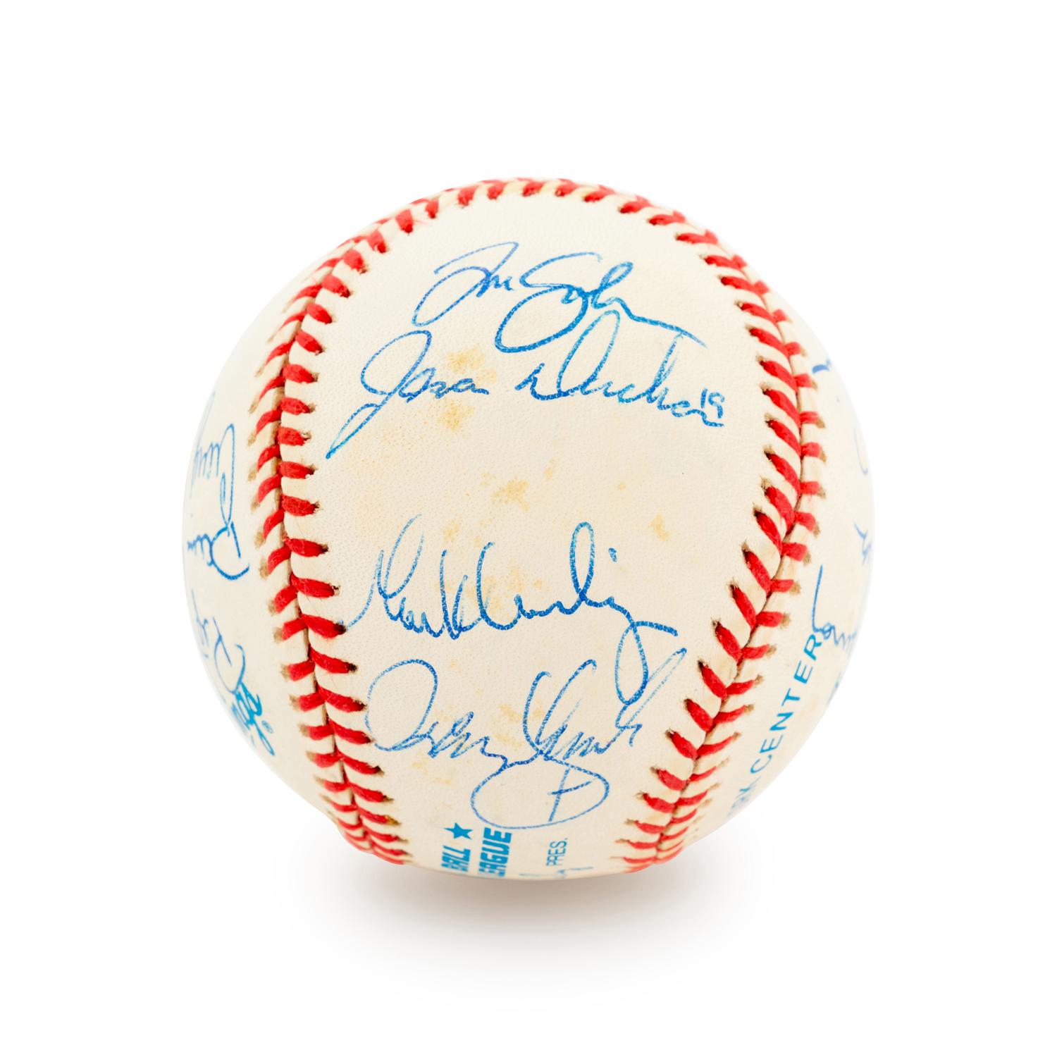 A Group of 19 Los Angeles Angels Signed Baseballs,