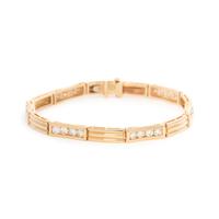 YELLOW GOLD AND DIAMOND BRACELET