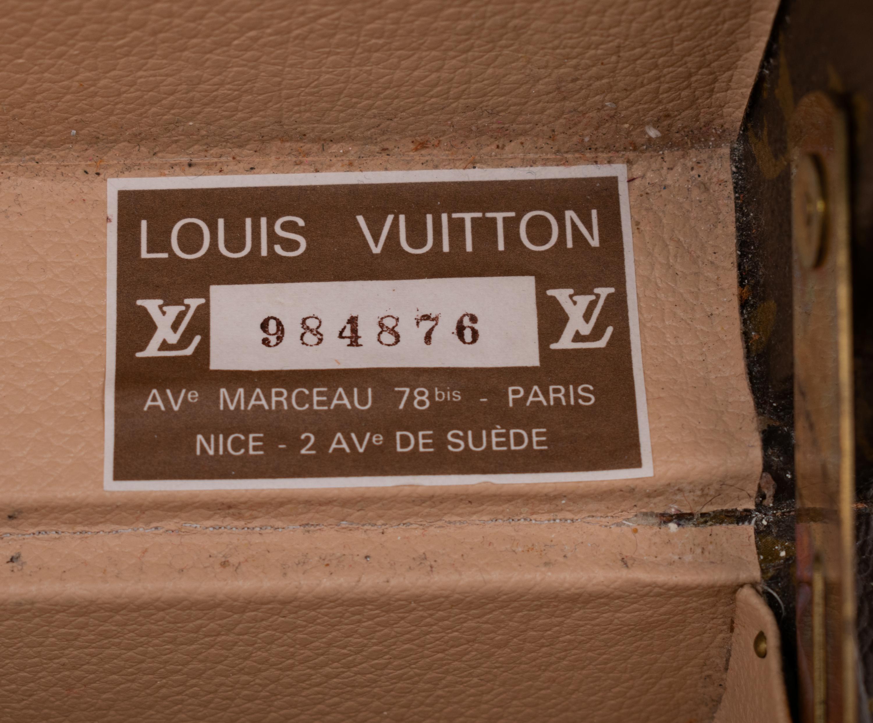 Louis Vuitton Alzer 50 Hard Side Suitcase in Monogram Canvas, Mid 20th Century