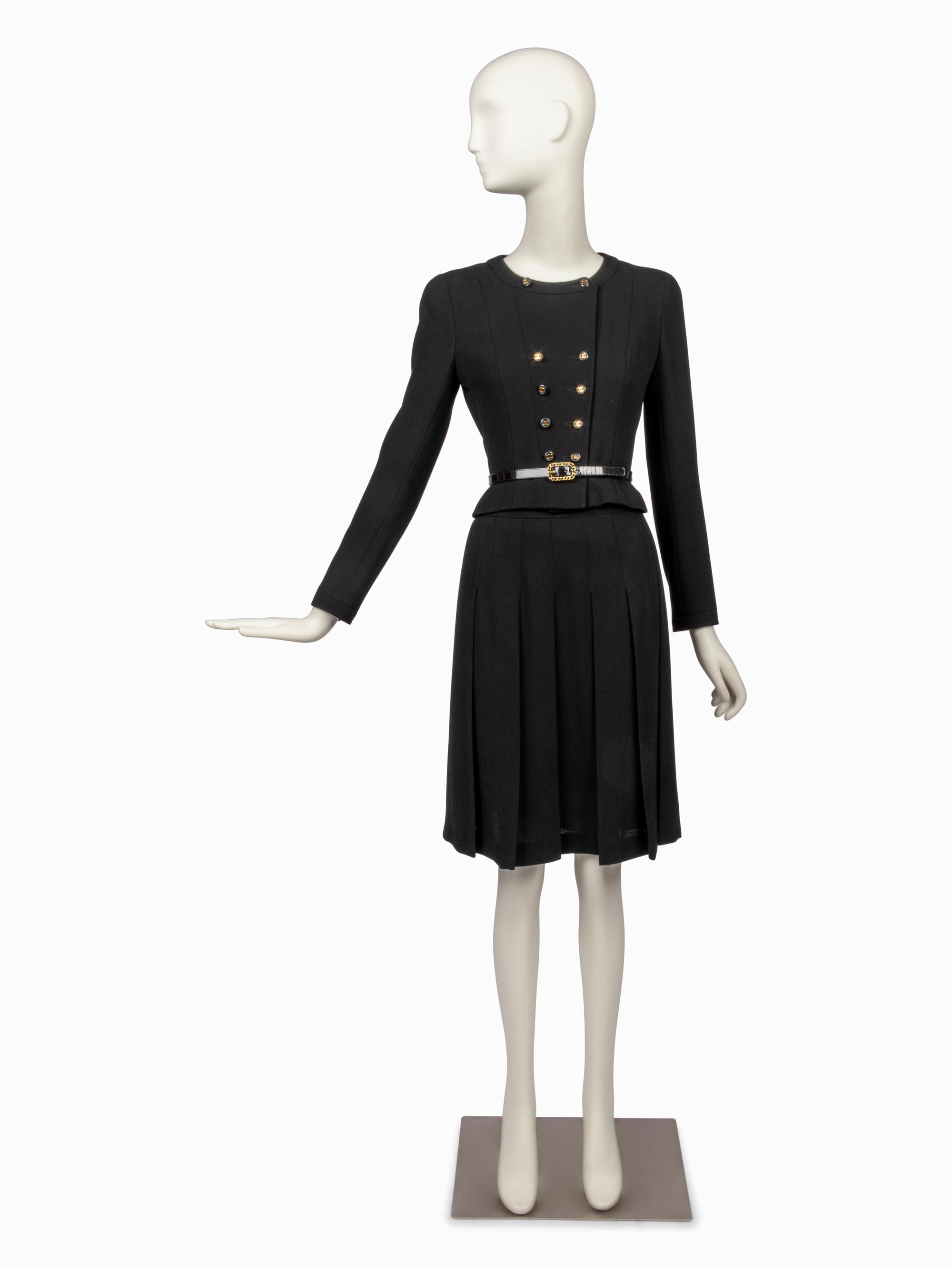 Chanel Skirt and Jacket with Belt, 1995