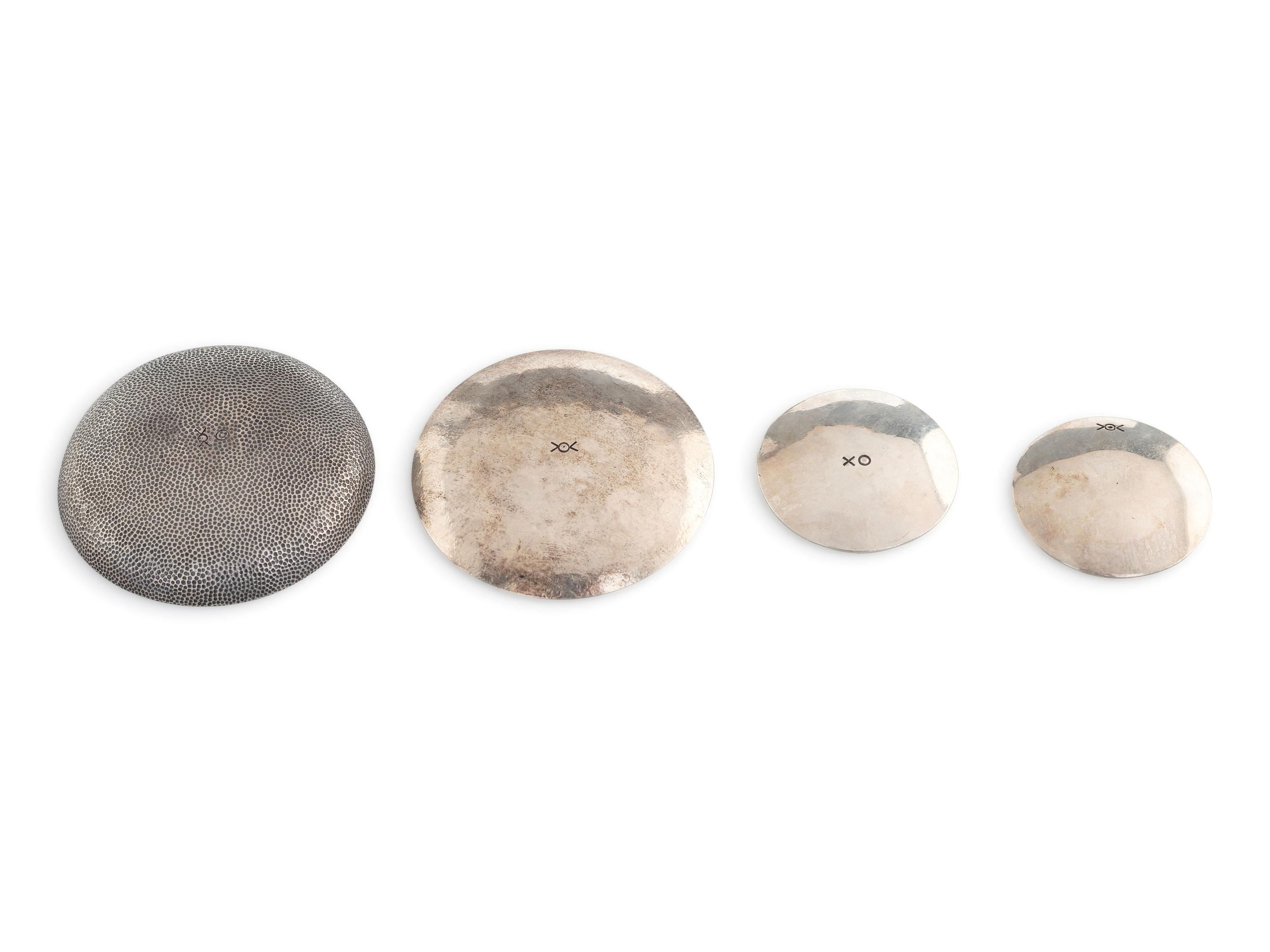 Peshlakai Family Miniature Silver Dishes