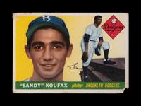 A Partial Set of 1955 Topps Baseball Cards Including Sandy Koufax, Harmon Killebrew Rookie and Multiple Hall of Famers (184/210),