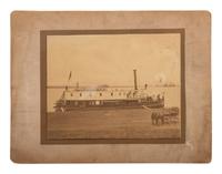 [CIVIL WAR]. LYTLE, Andrew D. (1858-1917), photographer. Albumen photograph of paddle wheeler. Baton Rouge, LA: A.D. Lytle, n.d.