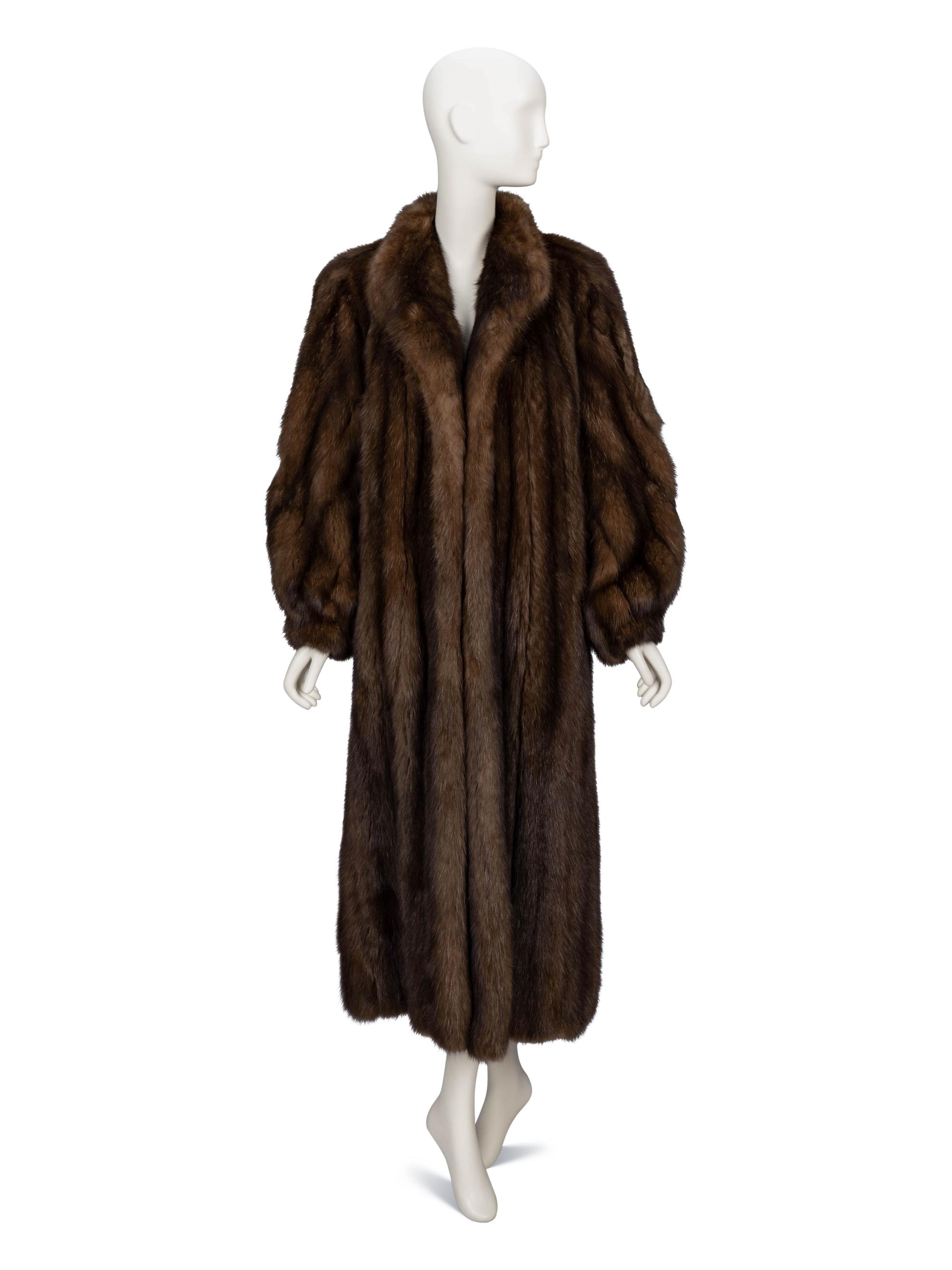 A Full-Length Sable Fur Coat
