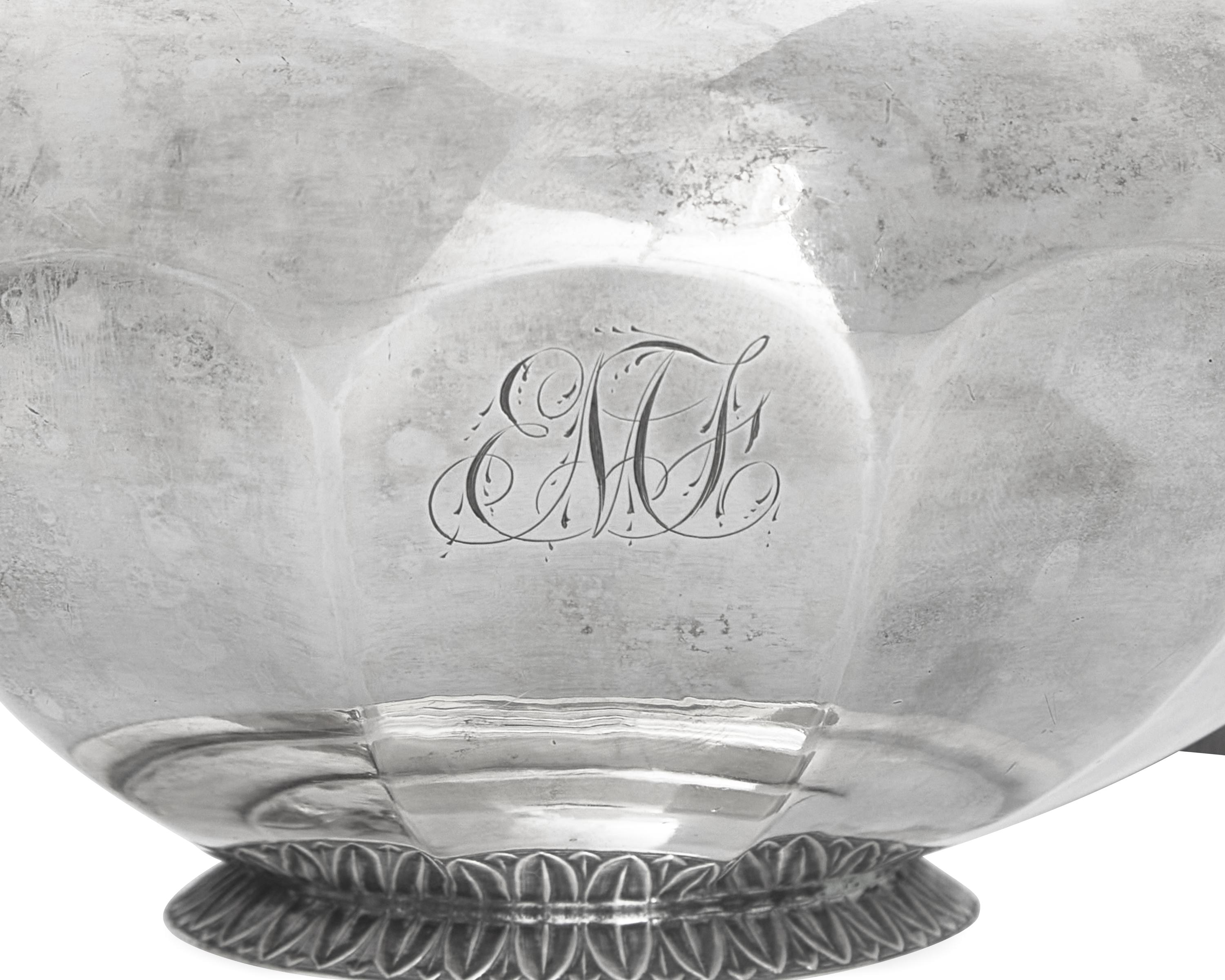 A Classical Four-Piece Coin Silver Tea Service