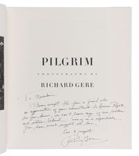 GERE, Richard. Pilgrim. [1997]. FIRST EDITION. INSCRIBED BY GERE TO ALBRIGHT.