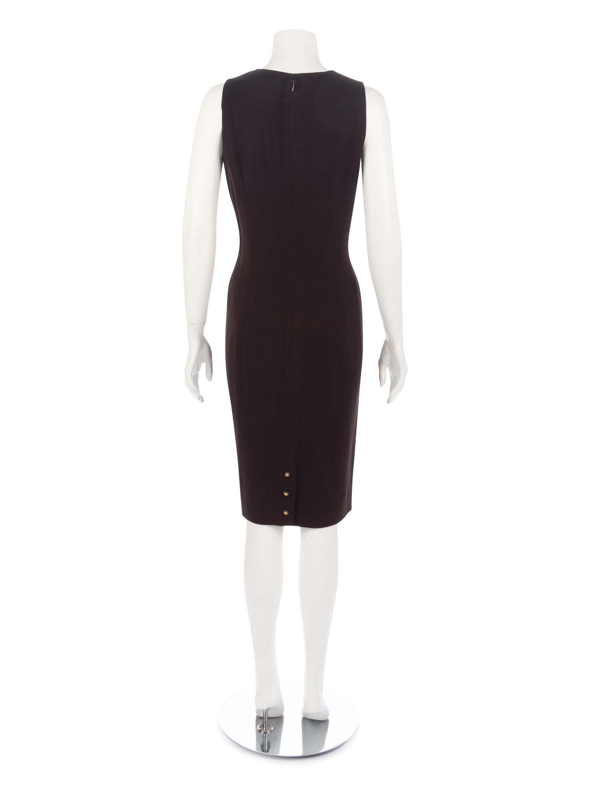 Chanel Brown Sleeveless Dress, 1996