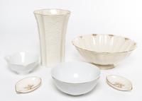A Group of Lenox Porcelain Articles Height of first 8 1/4 inches. — 20TH CENTURY