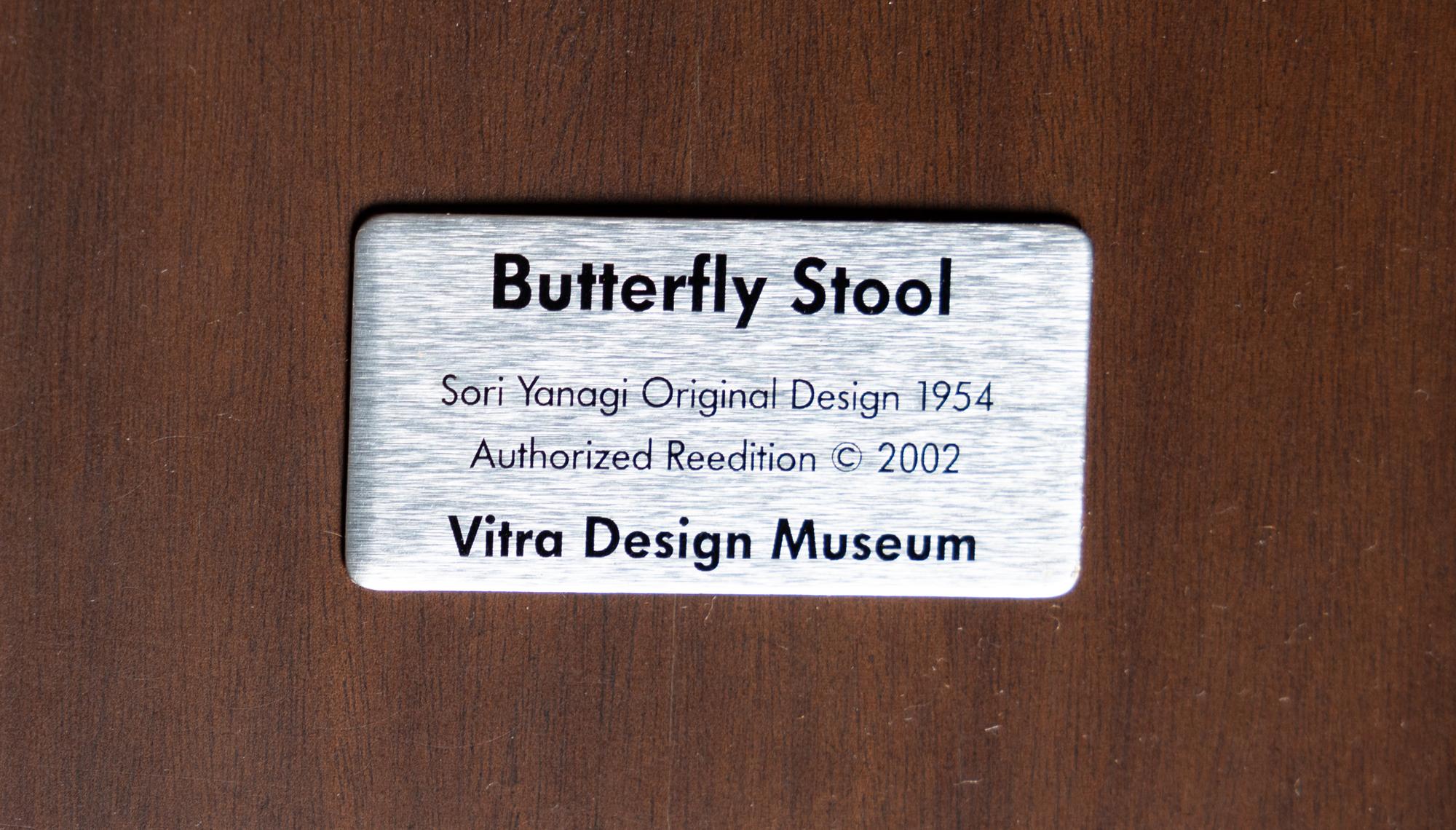 Butterfly Stool, designed 1954 Vitra Design Museum, 2002