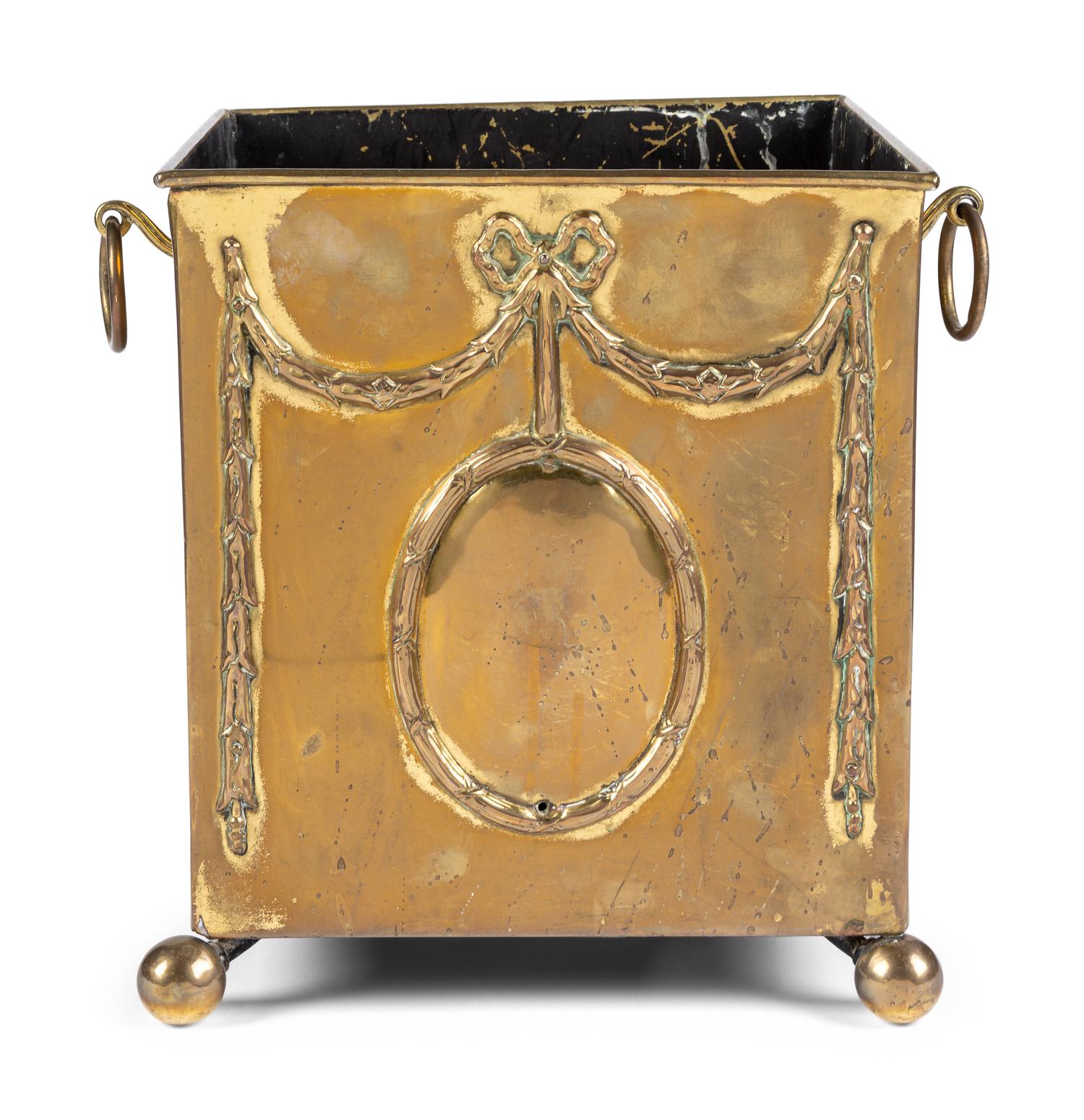 A Victorian Brass Jardinière