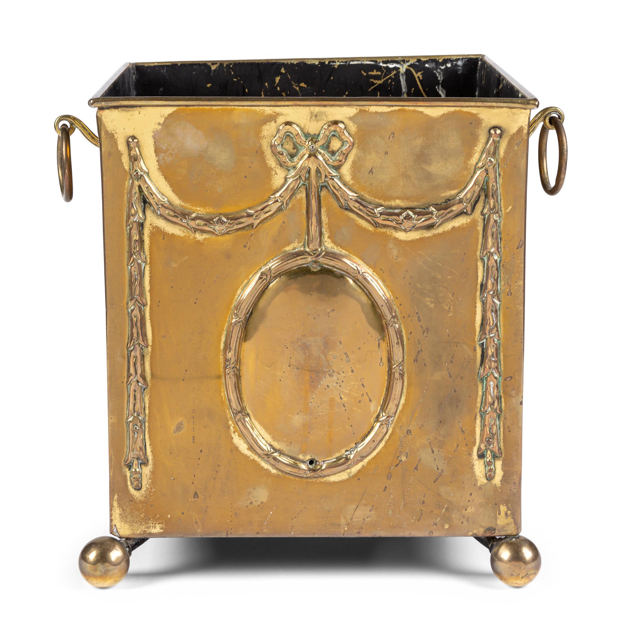A Victorian Brass Jardinière
