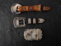 Navajo and Southwestern-style Belt Buckle and Ranger Sets