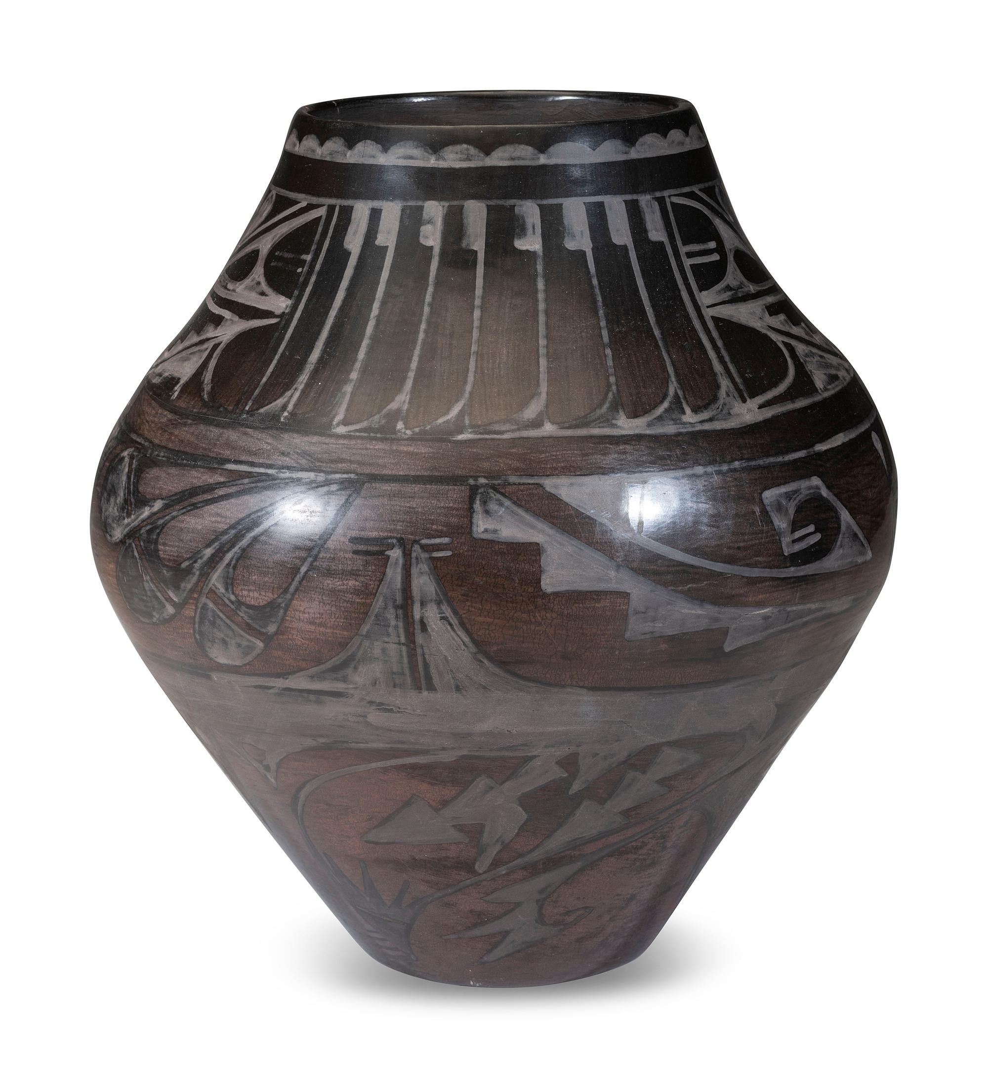 Blackware Pottery Jar
