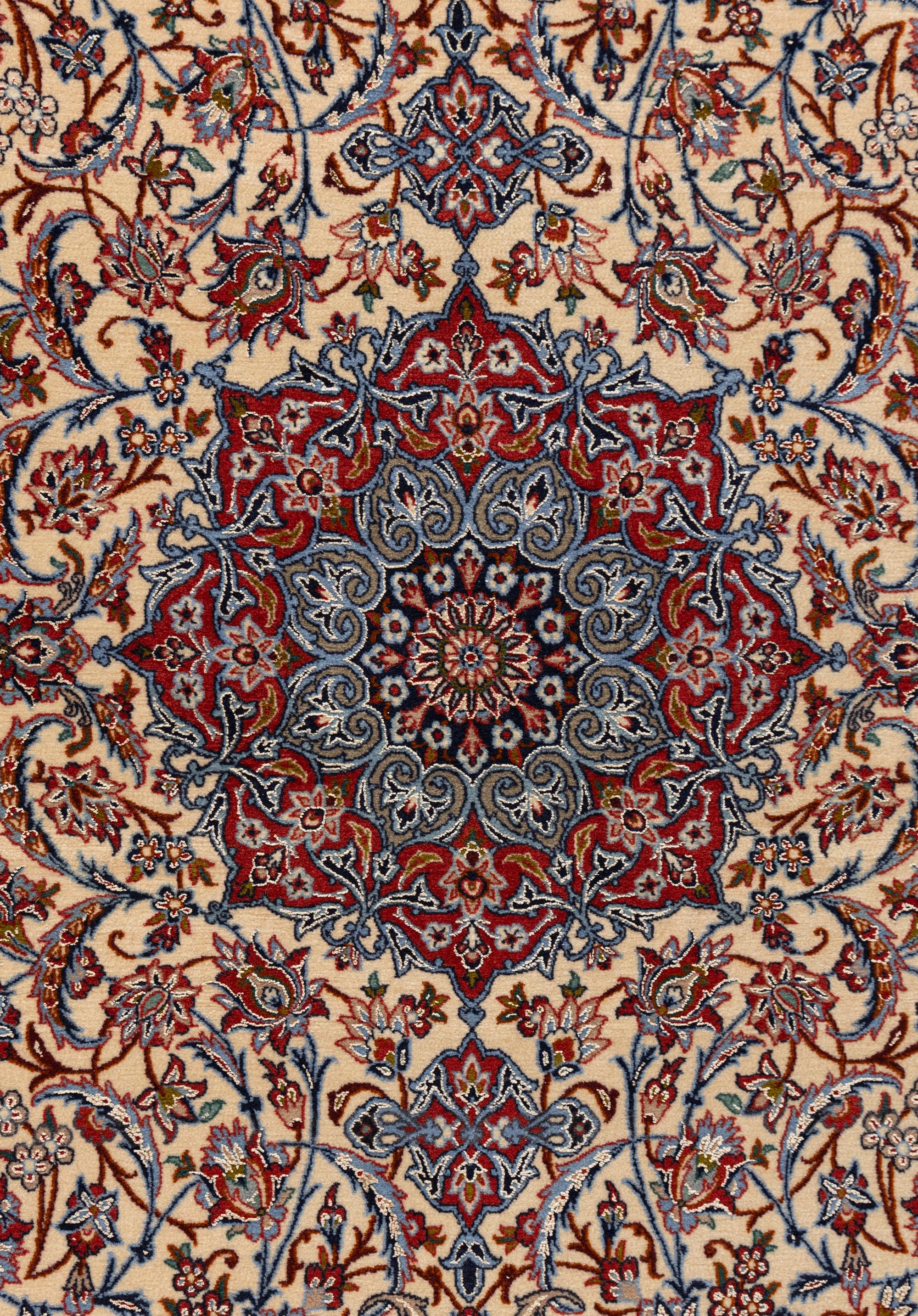 An Isfahan Silk and Wool Rug