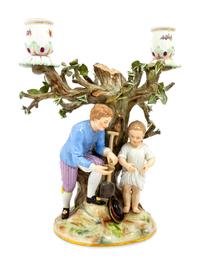 A Meissen Candelabra Group