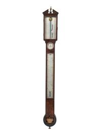 A George III Mahogany Stick Barometer
