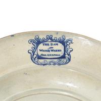 A Group of Four Staffordshire Historical Blue Plates