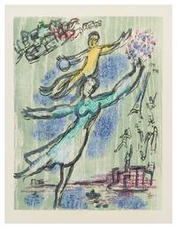 Marc Chagall, (French/ Russian, 1887-1985), Repit, (pl. 9 from Poemes)
