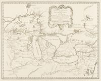 [MAP]. BELLIN, Jacques Nicolas (1703-1772). -- HOMANN HEIRS. Partie Occidentale de la Nouvelle France ou du Canada . Nuremberg, 1755.