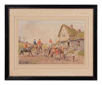 Henry Murray (British, 19th Century) Hunting Scenes watercolor on paper