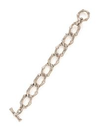 TIFFANY & CO., STERLING SILVER BAMBOO LINK BRACELET
