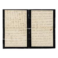 LINCOLN, Mary Todd (1818-1882). Autograph letter signed ("Mrs. A. Lincoln") to James Orne, Frankfurt, 2 February 1870.